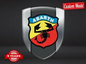 Fiat Abarth Resina Calcomanía Estilo Premium Insignias Alta Gama